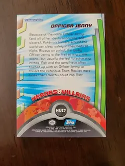 LP! Officer Jenny HV17 Foil Topps Pokemon Series 3 TV Animation Edition - Image 2