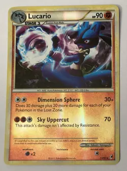 Pokemon - Lucario - Call of Legends 14/95 - Holo Rare 2011 - LP - Image 3