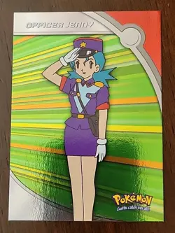 NM! Officer Jenny HV17 Foil Topps Pokemon Series 3 TV Animation Edition - Image 1