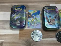 ✅Pokemon ✅Kanto Friend ✅Mini Tin ✅Pikachu ✅Eevee ✅Yamper ✅TIN ART COIN🛑No Packs - Image 3