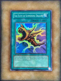 Yugioh The Flute of Summoning Dragon SDK-042 Super Rare 1st Ed LP - Image 1