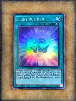 Yugioh Silent Burning DPRP-EN005 Super Rare 1st Ed LP - Image 1