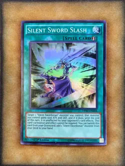 Yugioh Silent Sword Slash DPRP-EN004 Super Rare 1st Ed NM - Image 1