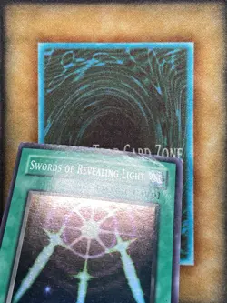 Yugioh Swords of Revealing Light LOB-101 Super Rare Original Print HP 1.5 Print - Image 2