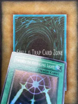 Yugioh Swords of Revealing Light LOB-101 Super Rare Original Print HP 1.5 Print - Image 3