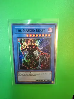 The Masked Beast RP02-EN027 Super Rare Repint NM Yugioh - Image 1