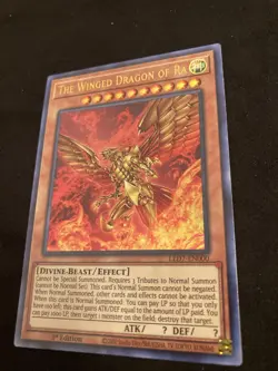 The Winged Dragon of Ra - LED7-EN000 - Ultra Rare - Alternate Art - NM - Yugioh - Image 3
