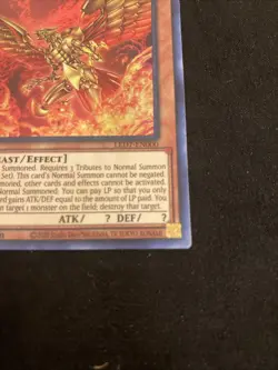 The Winged Dragon of Ra - LED7-EN000 - Ultra Rare - Alternate Art - NM - Yugioh - Image 4