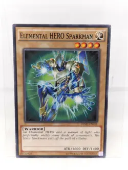 1x (EX) Elemental HERO Sparkman - DEM2-EN011 - Common - Unlimited YuGiOh - Image 1