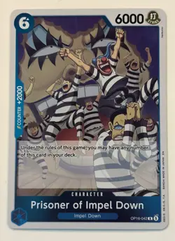 Prisoner of Impel Down OP16-042 R The Time of Battle One Piece Foil Near Mint - Image 1