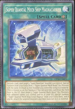 Super Quantal Mech Ship Magnacarrier OP10-EN023 OTS Tournament Pack 10 Yugioh - Image 1