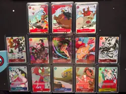 One Piece TCG Gift Collection 2023 Complete 13 Card Promo Set English NM - Image 1