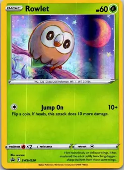 Rowlet - Promo SWSH: Sword & Shield Promo Cards SWSH220 NM - Image 1