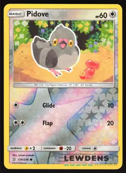Pidove - 174/236 - Reverse Holo Common - Unified Minds - Pokemon Card - Image 1