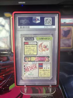 1997 PSA 9 Mint Charizard Prism Holo Pocket Monsters Carddass Pokemon Card #006 - Image 2