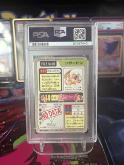 1997 PSA 9 Mint Charizard Prism Holo Pocket Monsters Carddass Pokemon Card #006 - Image 4