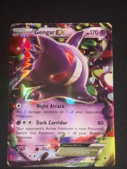 Pokemon Gengar EX TCG Card Phantom Forces Ultra Rare Holo, 34/119 NM - Image 1