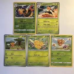 Vespiquen & Combee Set Grass Type Pokemon TCG Common/Rare Card Bundle English - Image 1