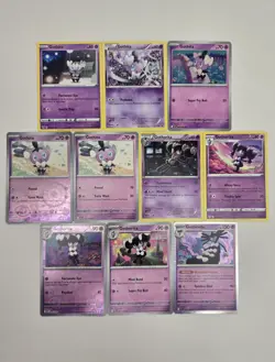Pokemon Card Lot Of 10 Gothita Gothorita Gothitelle Collection Reverse Holo - Image 1