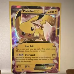 Pikachu EX XY84 XY Promo Holo Pokemon TCG Card Eng 130 HP Basic EX - Image 1