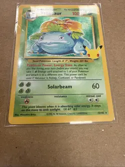Pokemon TCG Venusaur Holo Rare Card 15/102 Celebrations 25th Anniversary - Image 2
