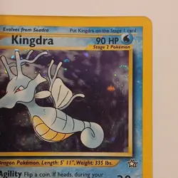 Kingdra 8/111 Neo Genesis Holo Rare Unlimited English Pokemon Card - Image 3