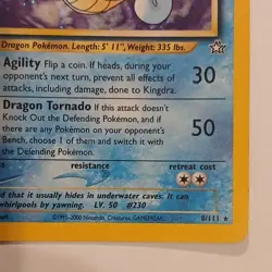 Kingdra 8/111 Neo Genesis Holo Rare Unlimited English Pokemon Card - Image 4