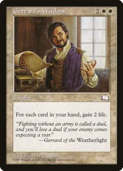 MTG Gerrard's Wisdom ** Weatherlight ** English - Image 1