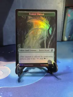 3 x Forest Dryad | Powerstone - FOIL -Double Sided Token - Brother's War MTG - Image 2