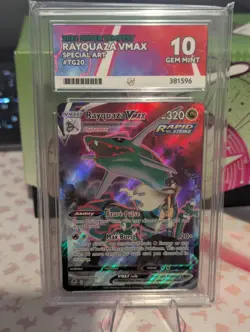 Rayquaza VMAX TG20/TG30 Silver Tempest ACE 10 GEM MINT Pokemon Card - Image 1