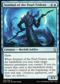 X4 Sentinel of the Pearl Trident Dominaria LP/NM MTG Magic DNA GAMES - Image 1
