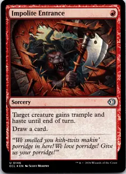Impolite Entrance 146 Uncommon Lorwyn Eclipsed Magic: The Gathering Foil NM - Image 1