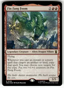 Fin Fang Foom 129 NM Foil MTG Marvel Super Heroes Magic - Image 1