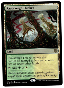 Razorverge Thicket 257/271 Rare Foil All Will Be One MTG Near Mint - Image 1