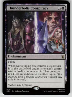 Thunderbolts Conspiracy Rare Marvel Super Heroes 117 MTG Near Mint 2026 - Image 1