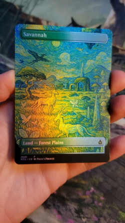 Savannah FOIL Original Dual Land Proxy Card Custom Van Gogh Painting Art Design - Image 2