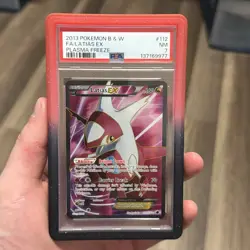 2013 POKEMON BLACK & WHITE PLASMA FREEZE #112 FULL ART/LATIAS EX PSA 7 - Image 1
