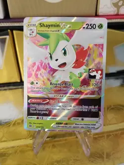 Shaymin Vstar Pokemon Prize Pack Serie 2 Promo Pokemon Card NM/LP Play Stamp - Image 1