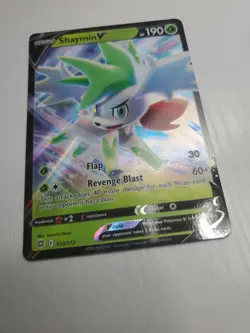 Pokemon TCG Shaymin v Ultra Rare Card 013/172 Brilliant Stars - Image 1
