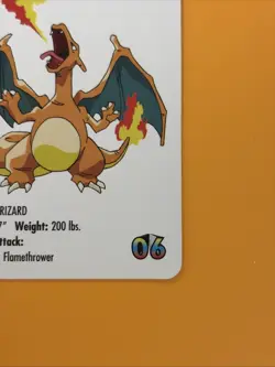 Charizard 1998 KFC Pokemon Card Game Promo #06 Mini card Kentucky Fired Chicken - Image 4