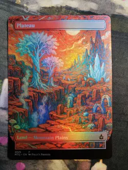 Plateau FOIL Original Dual Land Proxy Card Custom Van Gogh Painting Art Design - Image 3