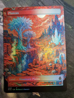 Plateau FOIL Original Dual Land Proxy Card Custom Van Gogh Painting Art Design - Image 4