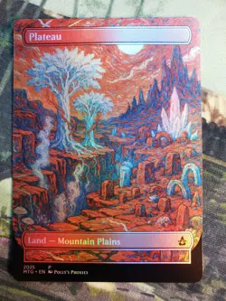 Plateau FOIL Original Dual Land Proxy Card Custom Van Gogh Painting Art Design - Image 5