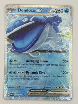 Dondozo ex 066/182 Double Rare Destined Rivals Pokemon Near Mint - Image 2