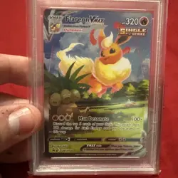FLAREON VMAX 2021 POKEMON BLACK STAR PROMO ALT ART PREMIUM #SWSH180 PSA 10 - Image 3