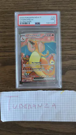 PSA 9 Charizard ex #183 Pokemon 151 Pokemon Card Italian ITA MINT - Image 1