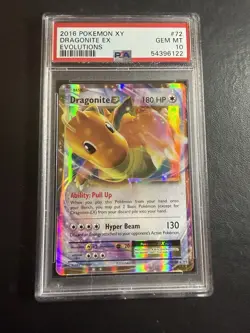 2016 POKEMON EVOLUTIONS DRAGONITE EX #72/108 - HOLO - ULTRA RARE - PSA 10 - Image 1