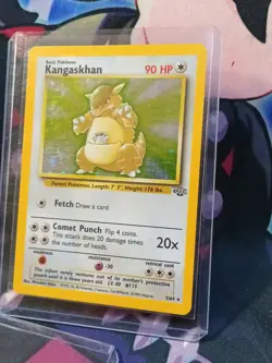 Pokemon TCG Kangaskhan Jungle Holo Card 5/64 Unlimited Rare, LP Condition - Image 2