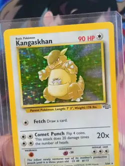 Pokemon TCG Kangaskhan Jungle Holo Card 5/64 Unlimited Rare, LP Condition - Image 4