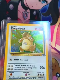 Pokemon TCG Kangaskhan Jungle Holo Card 5/64 Unlimited Rare, LP Condition - Image 5